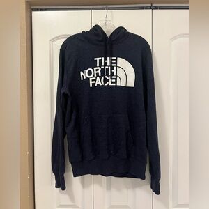 Medium blue North Face hoodie